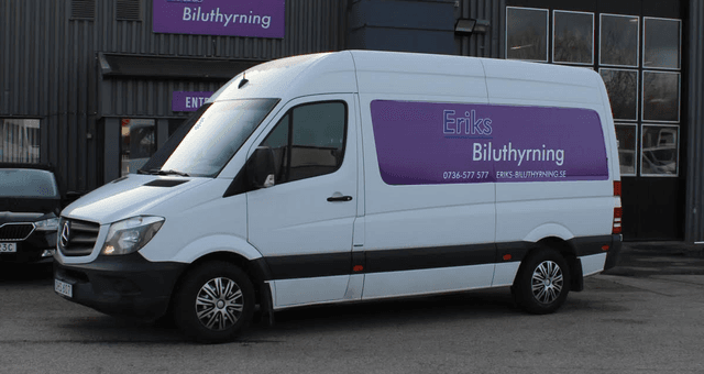 Skåpbil 11 kubik att hyra hos Eriks Biluthyrning